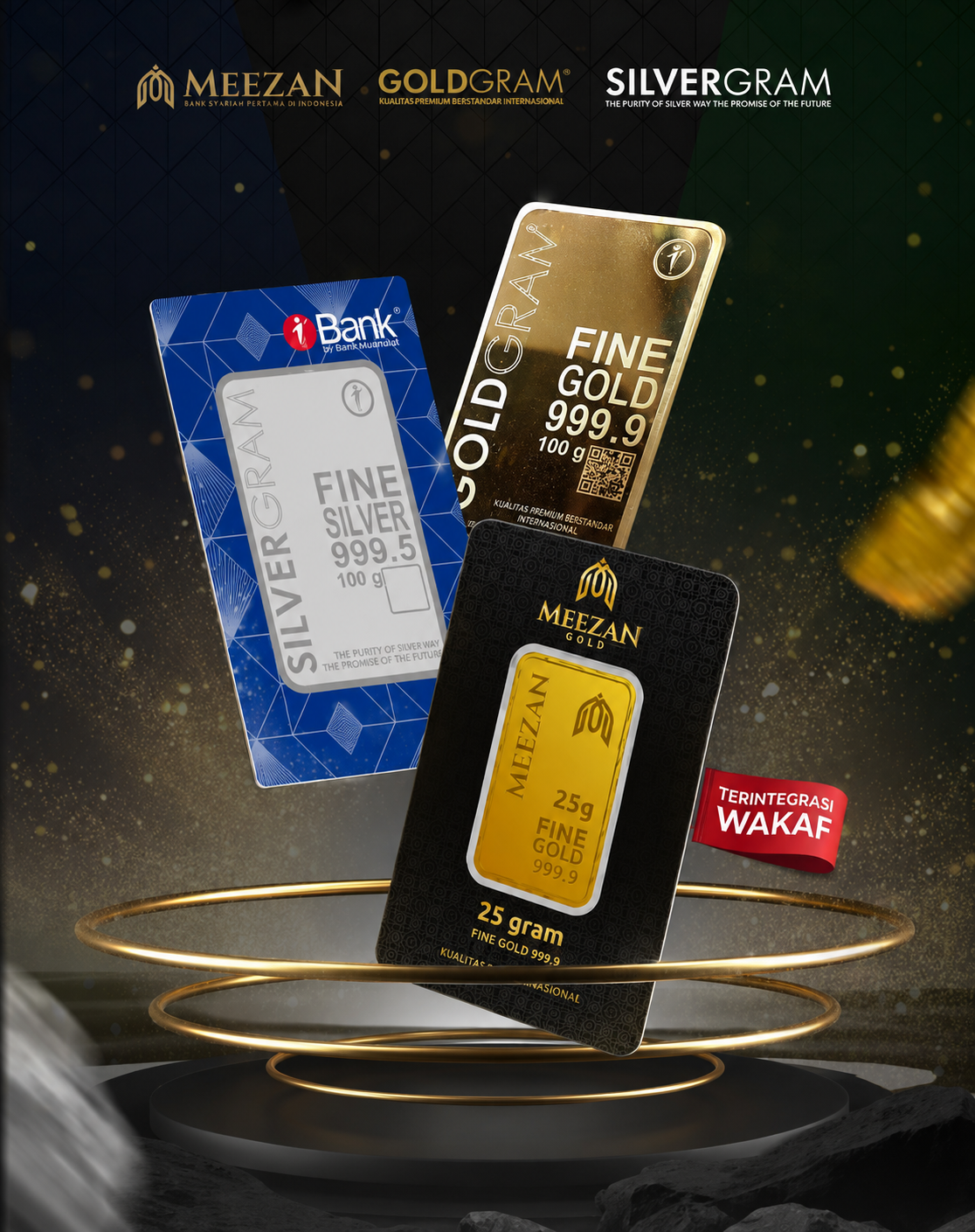 Ekosistem produk GoldGram, Meezan Gold, dan SilverGram